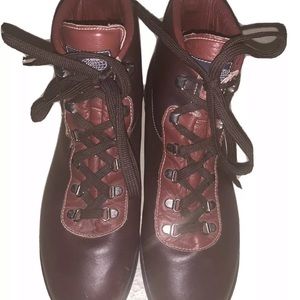 Rare vintage vasque red cowhide boots size 11 M